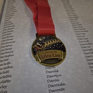 Premium Santa Nice List Medal